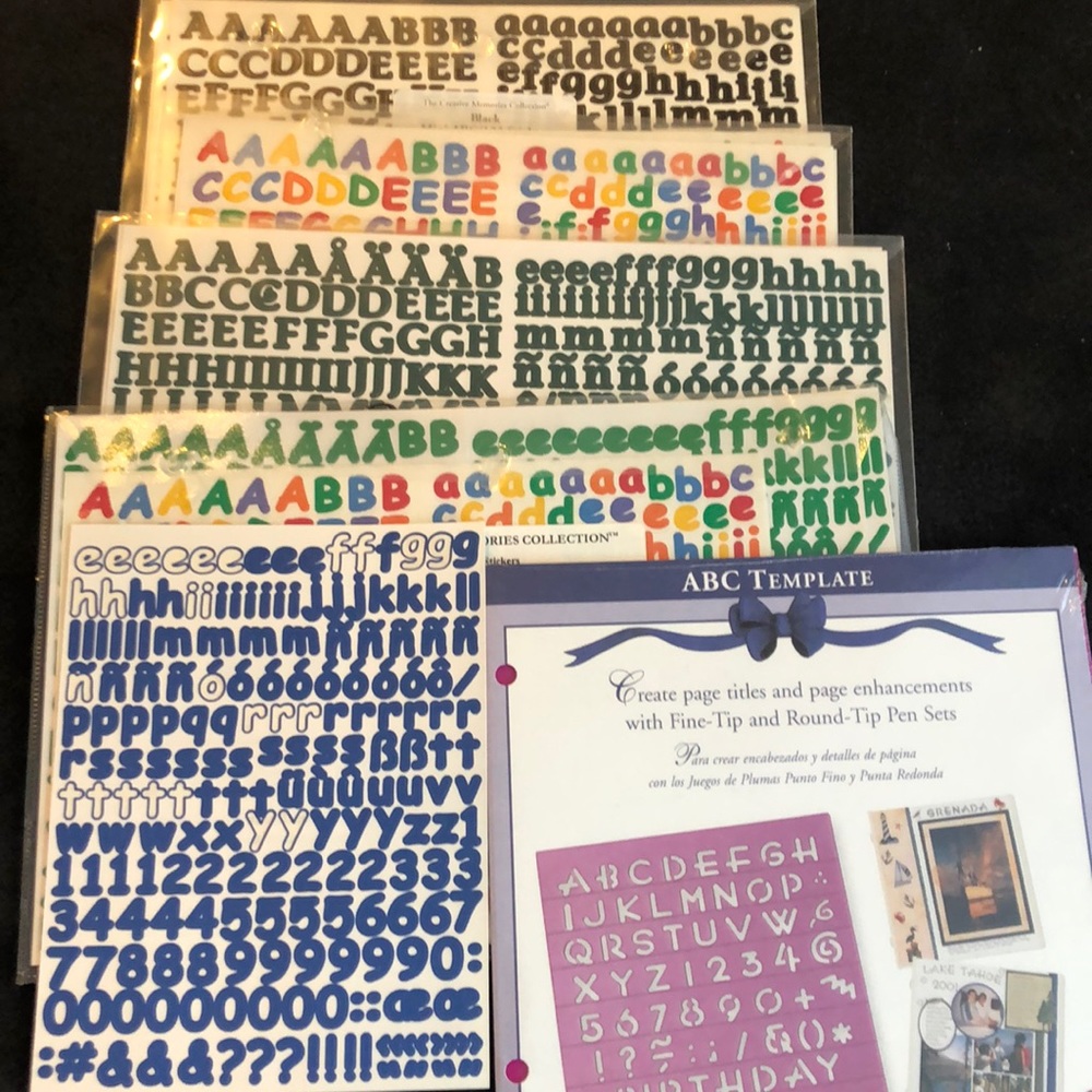 Scrapbooking letters